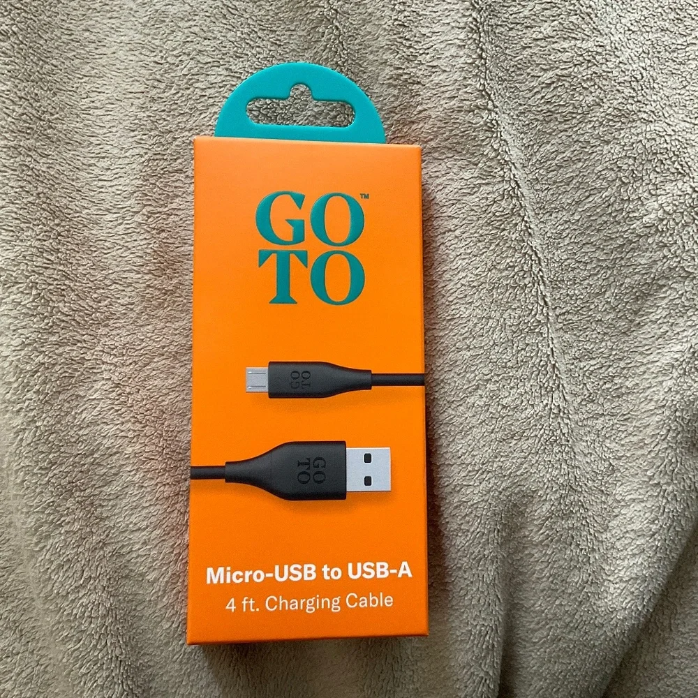 Micro-USB to USB-A 4ft charging cable